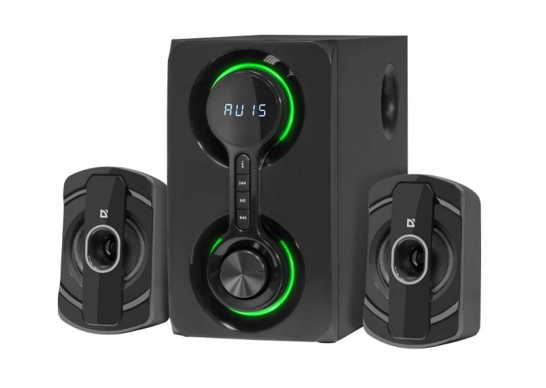 Колонки Defender Eclipse 2.1 черный 40Вт BT беспроводные BT