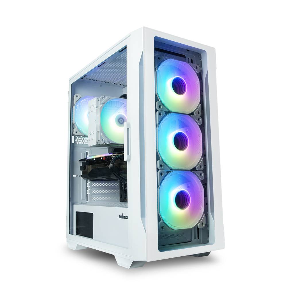 корпус ZALMAN I3 NEO TG WHITE, ATX, WHITE, FRONT TG, WINDOW, 2x3.5", 3x2.5", 1xUSB2.0, 2xUSB3.0, FRO