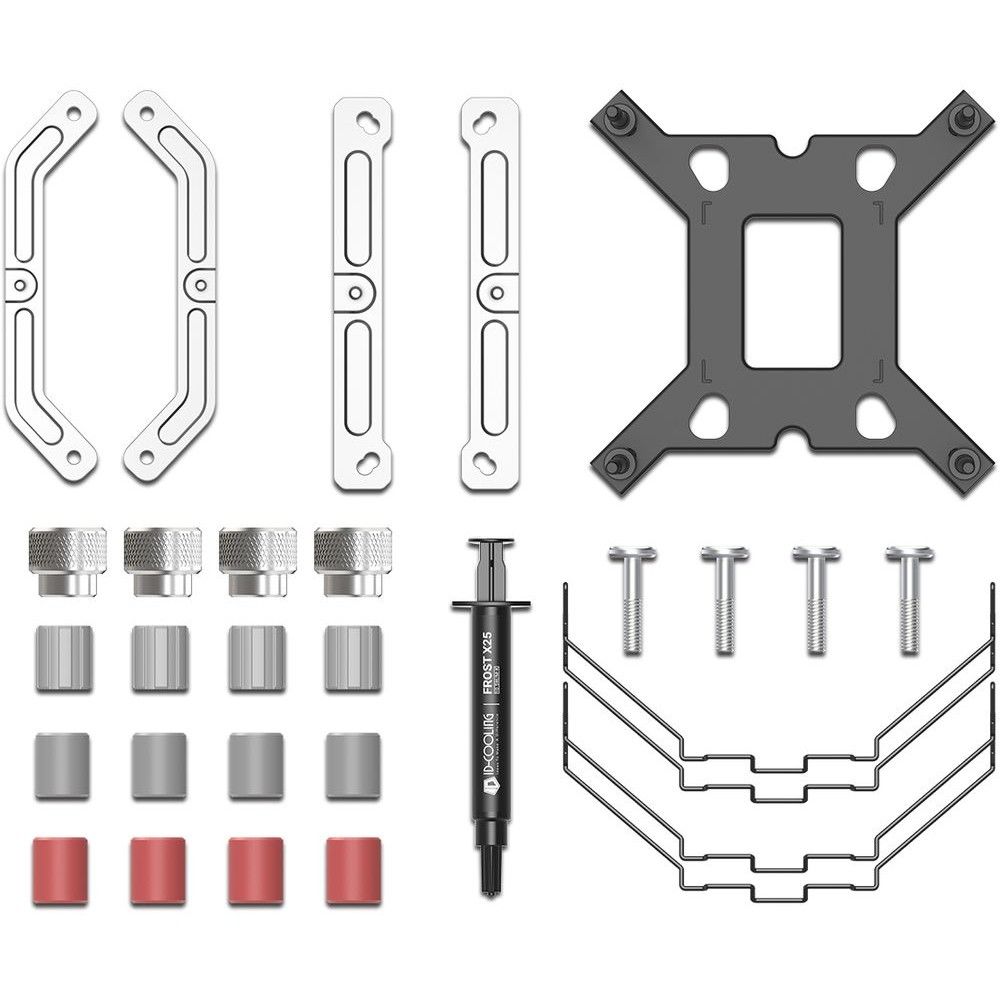 Устройство охлаждения(кулер) ID-Cooling FROZN A410 SE ARGB Soc-AM5/AM4/1200/1700/1851 серебристый/че