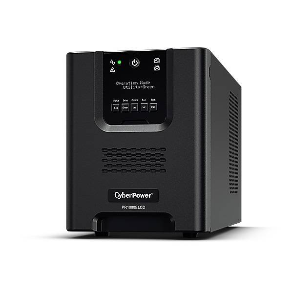 CyberPower ИБП Line-Interactive PR1000ELCD 1000VA/900W USB/RS-232/EPO/SNMPslot (8 IEC С13)