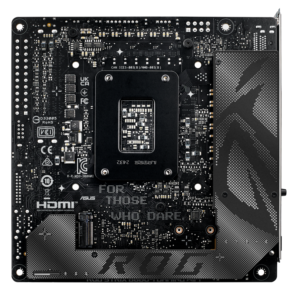 Материнская плата Asus ROG STRIX B860-I GAMING WIFI Soc-1851 Intel B860 2xDDR5 mini-ITX AC`97 8ch(7.