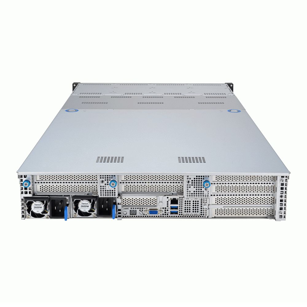 Сервер ASUS RS720A-E12-RS24U /GPU, 2xSP5(LGA 6096/ up to 400W),24xDDR5 RDIMM(up to 6TB),24xNVMe/SATA