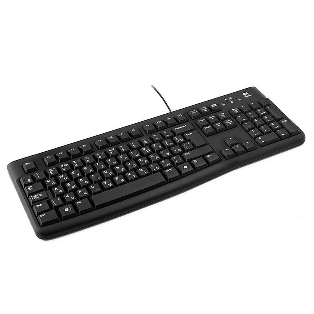 Клавиатура Logitech K120 черный USB (920-002522)