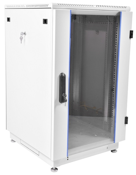 Шкаф ЦМО Шкаф телекоммуникационный напольный 18U (600x600) дверь стекло, цвет чёрный