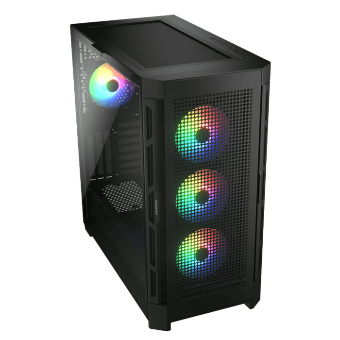 Корпус Cougar Airface Pro RGB Black, 4х120mm ARGB Fan, ARGB Fan Hub, без БП, черный, E-ATX