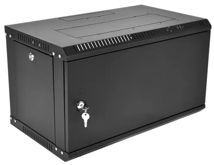 шкаф ЦМО Шкаф телекоммуникационный настенный разборный ЭКОНОМ 9U (600  520) дверь металл, цвет черны