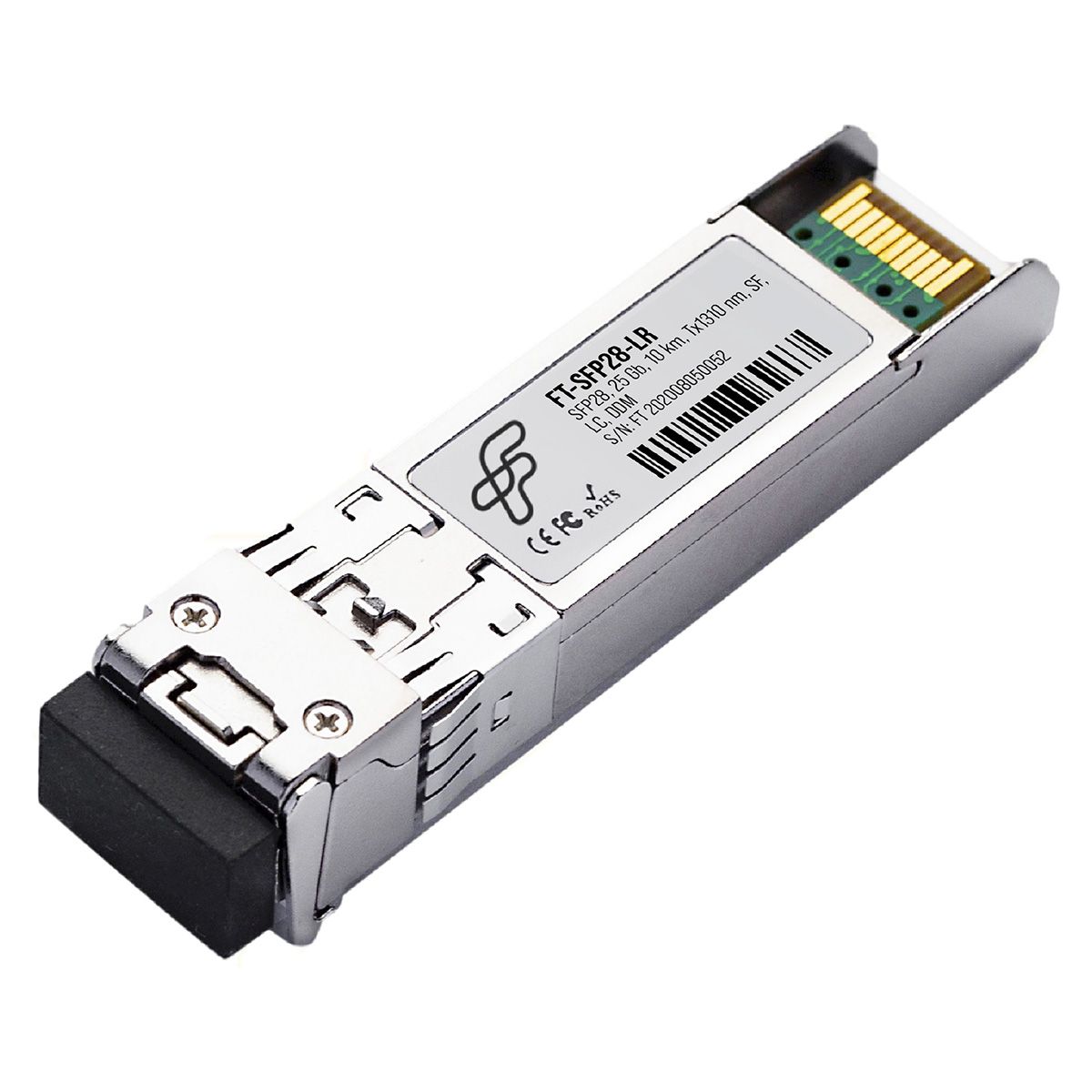 Трансивер Fibertrade FT-SFP28-LR 25G, SFP28, LC SMF 10km, 1310nm DFB laser, (прошивка Intel), OEM (5