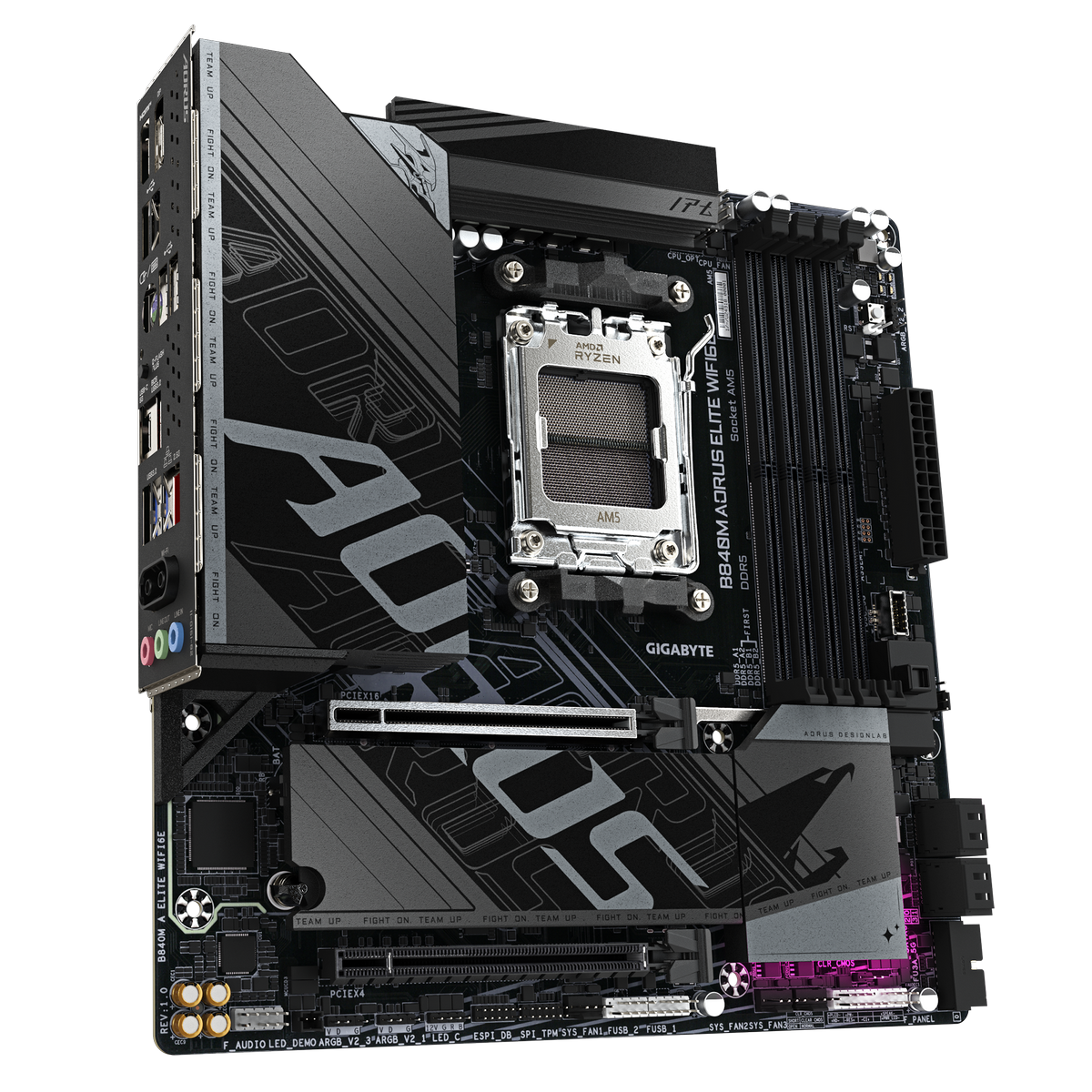 Материнская плата Gigabyte B840M AORUS ELITE WIFI6E, RTL