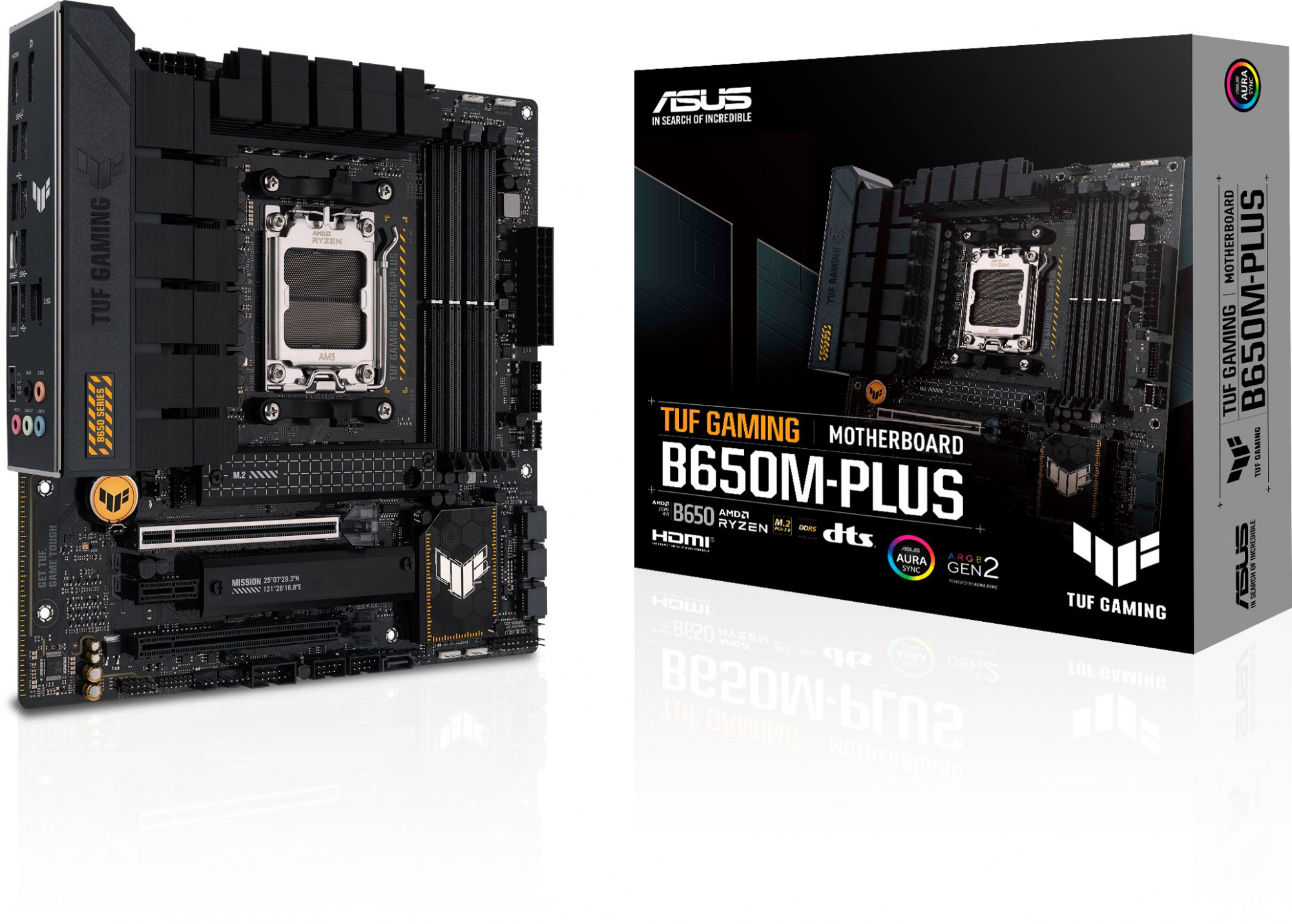Материнская плата Asus TUF GAMING B650M-PLUS Socket AM5 AMD B650 4xDDR5 mATX AC`97 8ch(7.1) 2.5Gg RA
