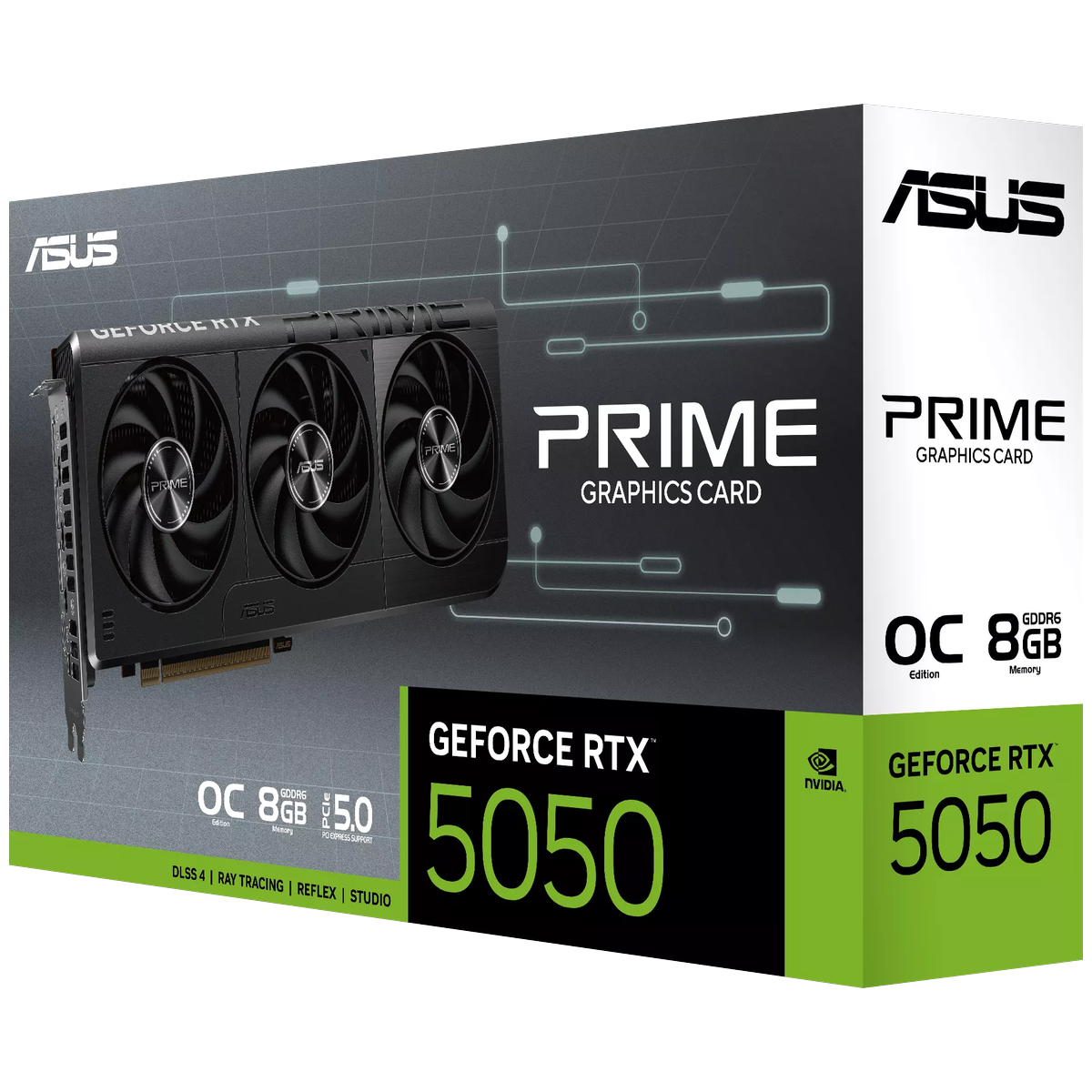 Видеокарта Asus PCI-E 5.0 PRIME-RTX5050-O8G NVIDIA GeForce RTX 5050 8Gb 128bit GDDR6 2677/20000 HDMI