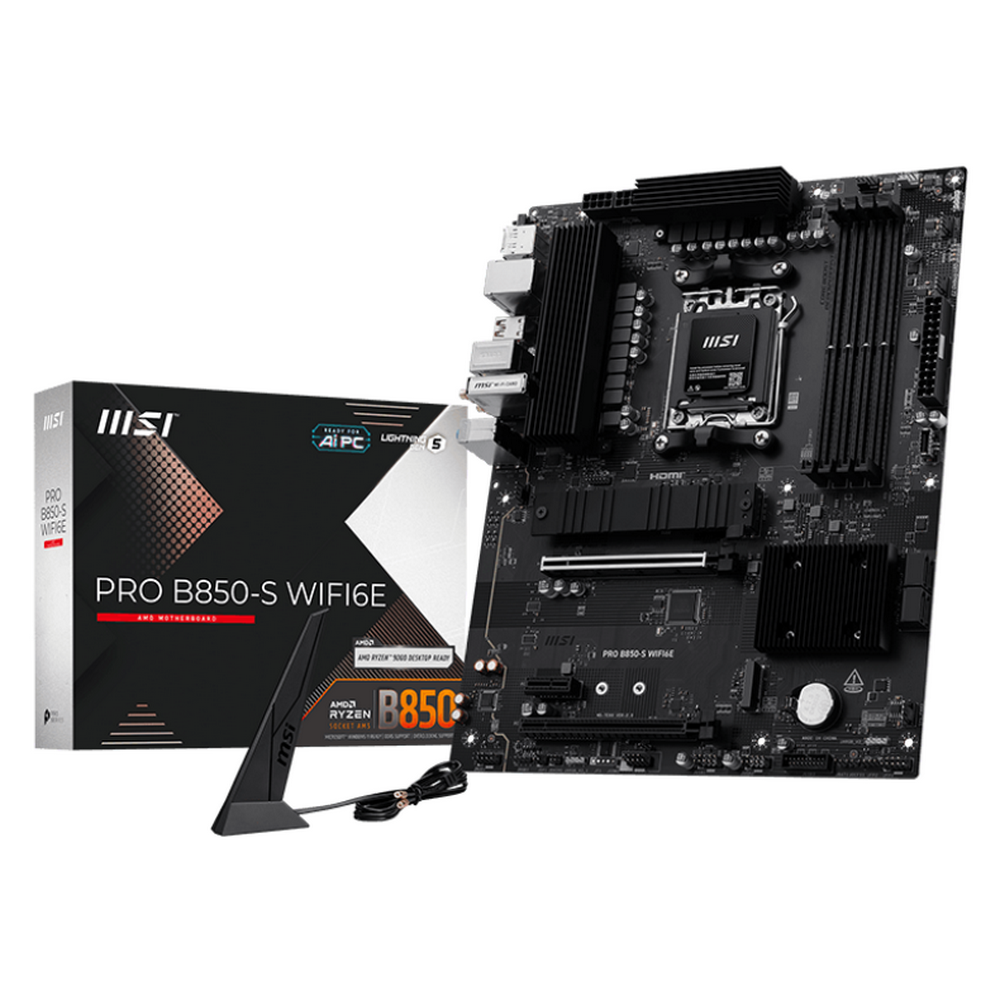 Материнская плата MSI PRO B850-S WIFI6E Socket AM5 AMD B850 4xDDR5 ATX AC`97 8ch(7.1) 2.5Gg RAID+HDM