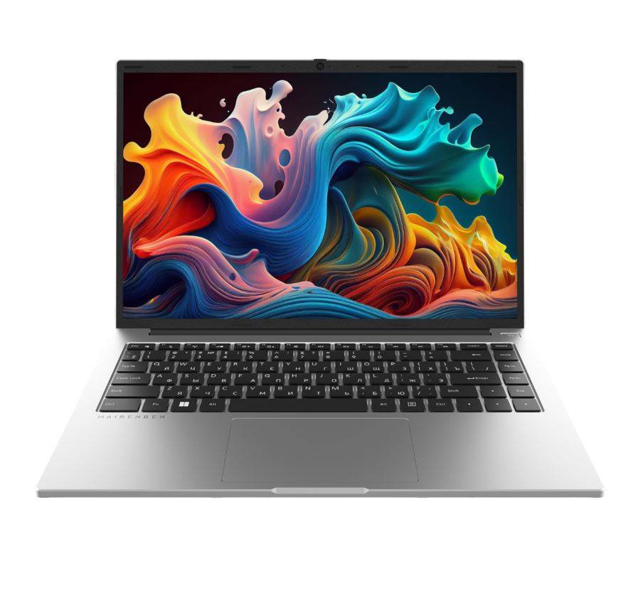 Ноутбук Maibenben S14B-R560UM 14.5" QHD IPS AMD R5-6600H, 8Gb, 512Gb SSD, Linux, серебристый