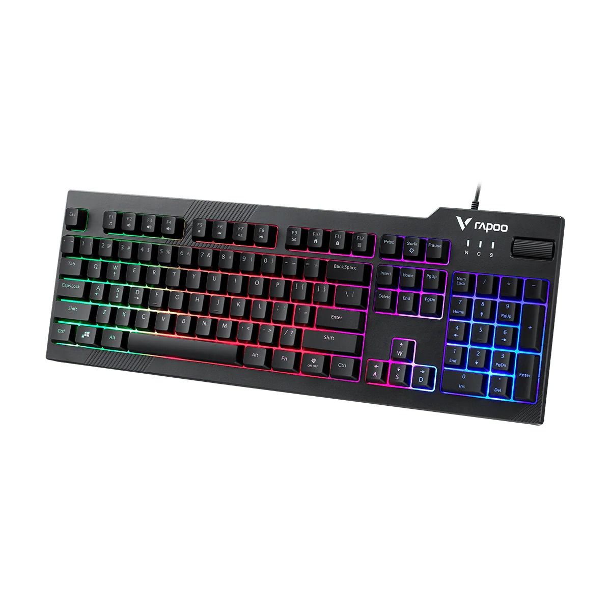 RAPOO Игровая клавиатура проводная V50S, цвет - черный