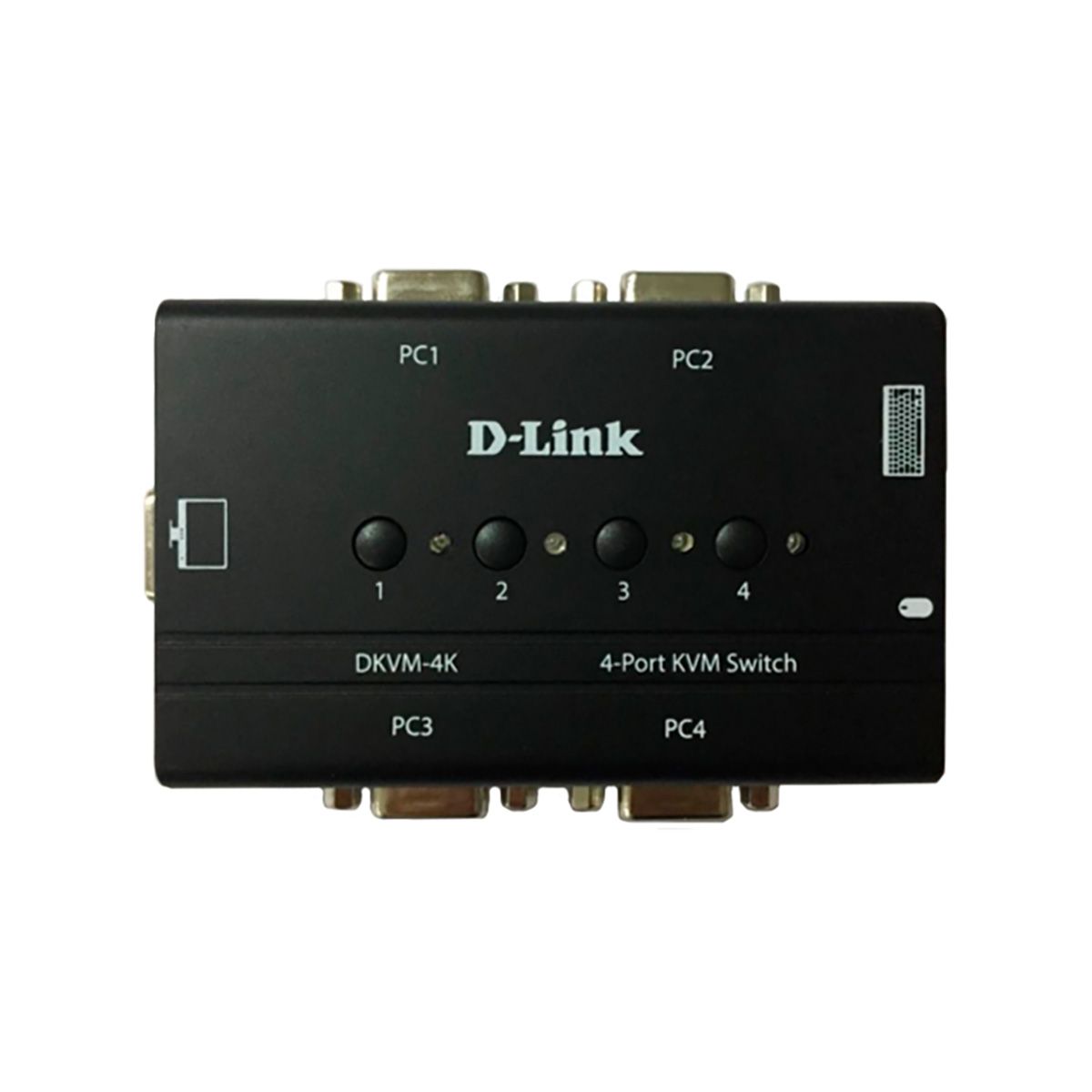 Переключатель D-Link 4-портовый KVM-переключатель с портами VGA и PS/2