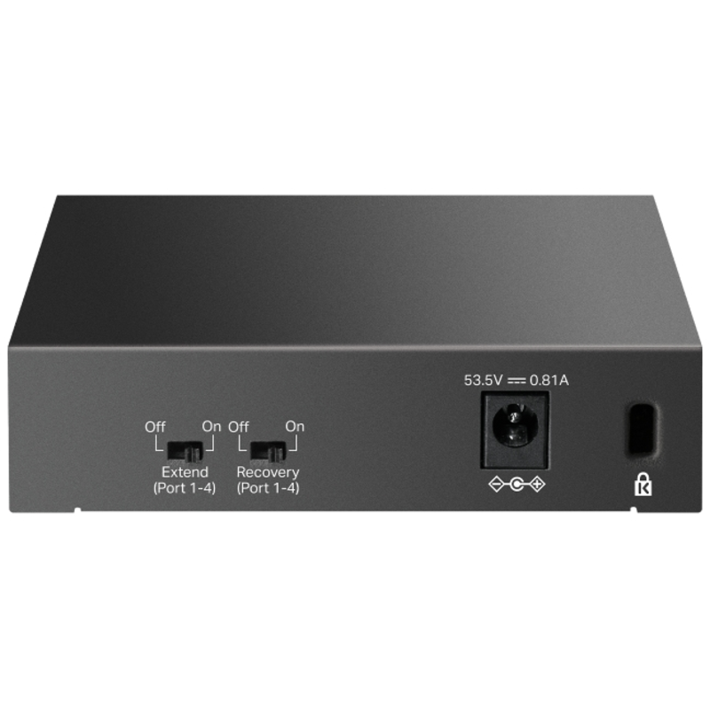 Коммутатор TP-Link LS105LP (L2) 5x100Мбит/с 4PoE 41W неуправляемый