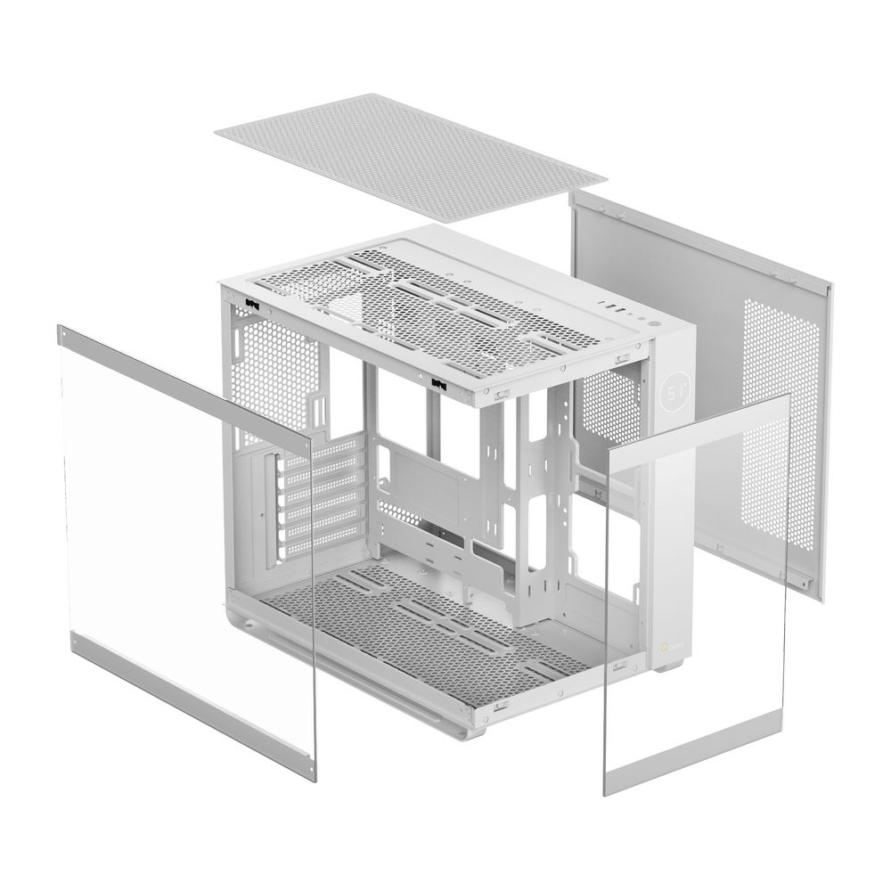 Корпус Case Ocypus Iota C70 WH ARGB ATX  win / white / 6 ARGB fans / no PSU /Tempered Glass