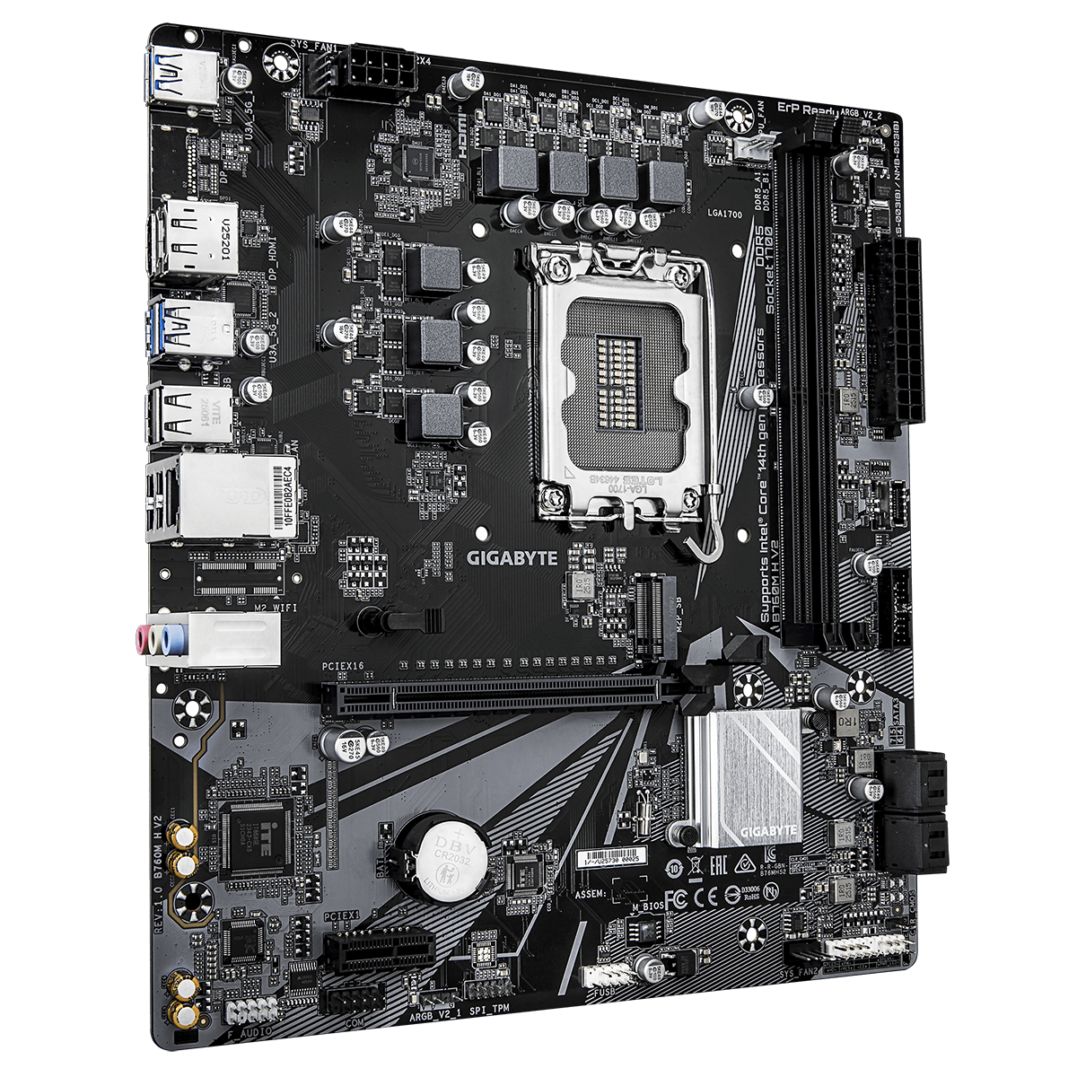 Материнская плата Gigabyte B760M H V2, RTL
