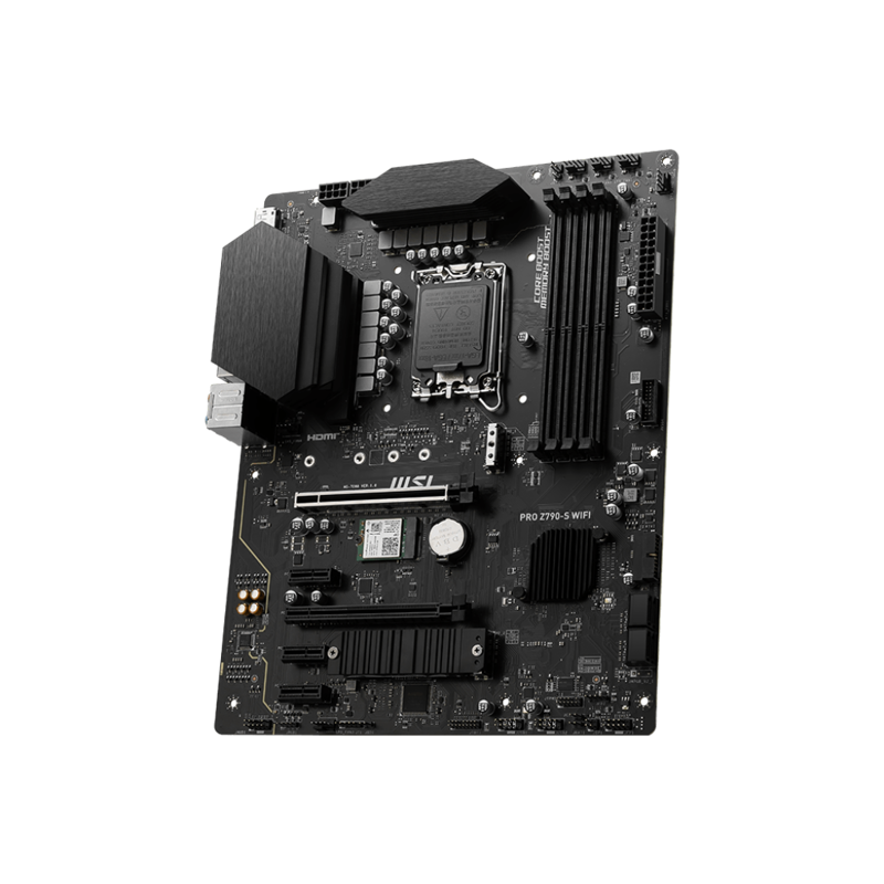 Материнская плата MSI PRO Z790-S WIFI Soc-1700 Intel Z790 4xDDR5 ATX AC`97 8ch(7.1) 2.5Gg RAID+HDMI+