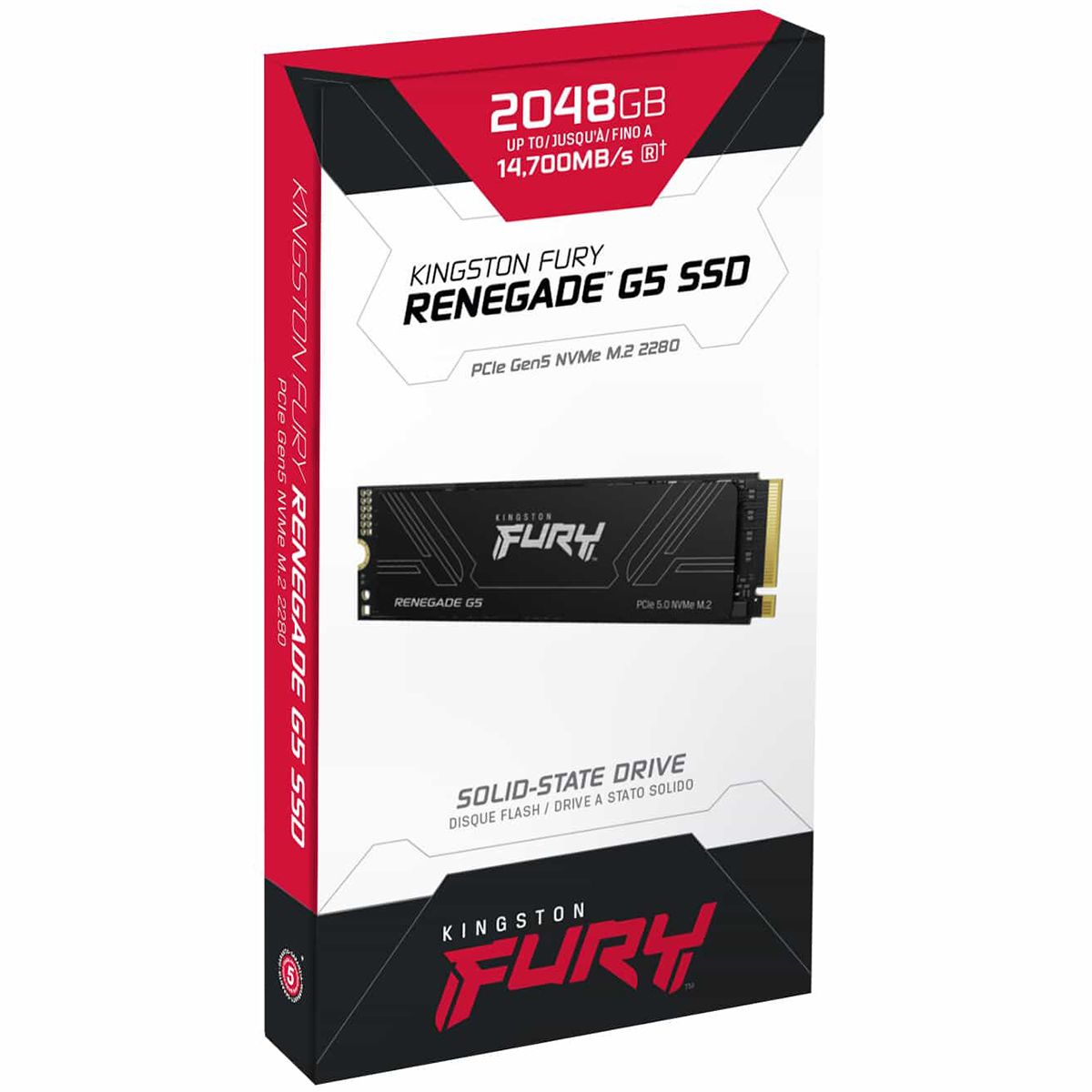 Накопитель SSD Kingston PCIe 5.0 x4 2TB SFYR2S/2T0 Fury Renegade M.2 2280