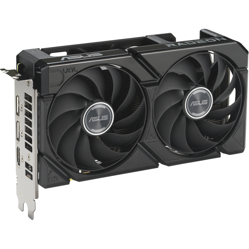 Видеокарта Asus PCI-E 5.0 DUAL-RX9060XT-8G AMD Radeon RX 9060XT 8Gb 128bit GDDR6 2550/20000 HDMIx1 D