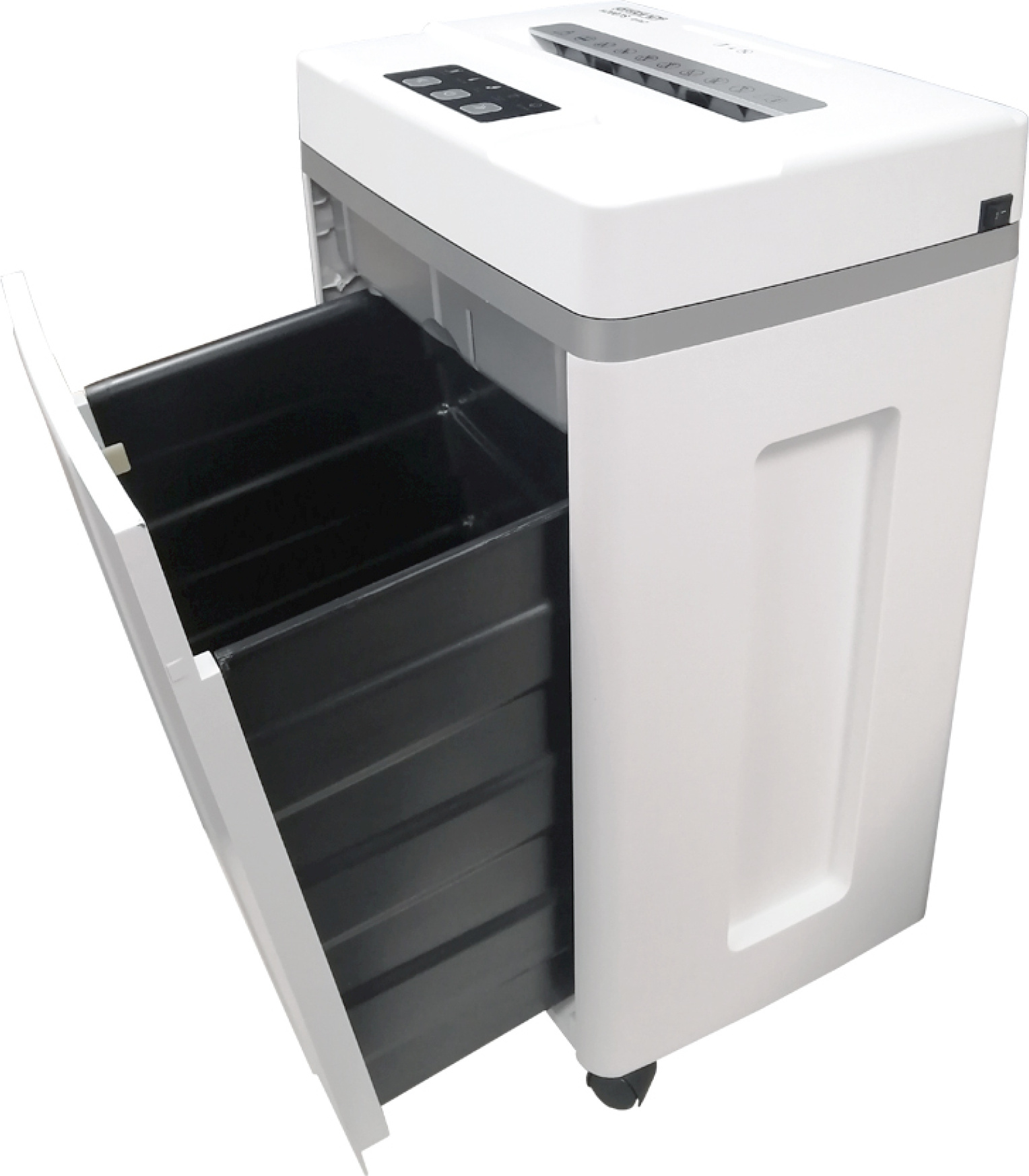 Шредер Office Kit S200TS 0,8x2 белый (секр.P-7) фрагменты 6лист. 25лтр. скобы пл.карты CD