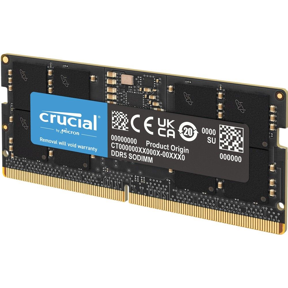 Память DDR5 8GB 5600MHz Crucial CT8G56C46S5 RTL PC5-44800 CL46 SO-DIMM 262-pin 1.1В single rank Ret