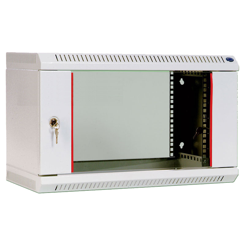 Шкаф ЦМО Шкаф телекоммуникационный настенный разборный ЭКОНОМ 9U (600х350) дверь стекло