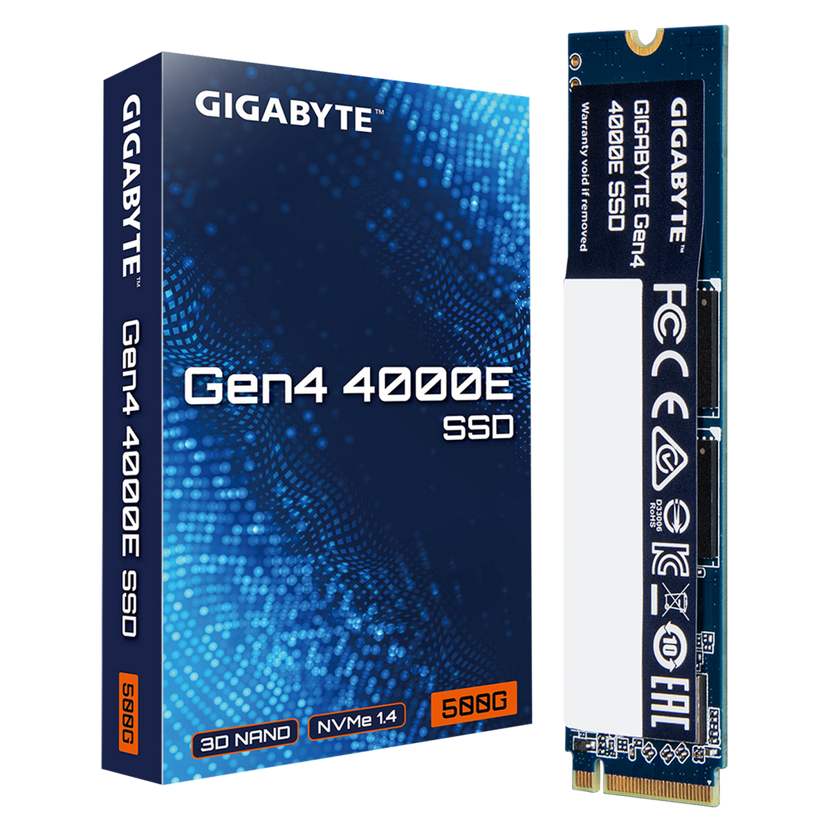 Твердотельный накопитель SSD Gigabyte M.2 2280 500GB Gen4 4000E SSD PCI Express 4.0x4, NVMe 1.4, 360