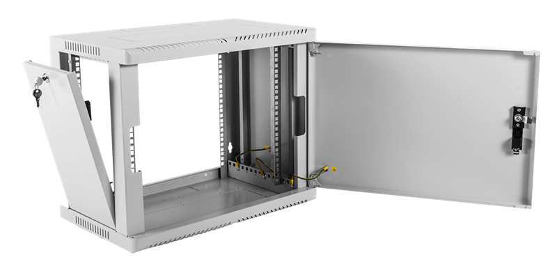 Шкаф ЦМО Шкаф телекоммуникационный настенный сварной 9U (600  350) съёмные стенки, дверь металл
