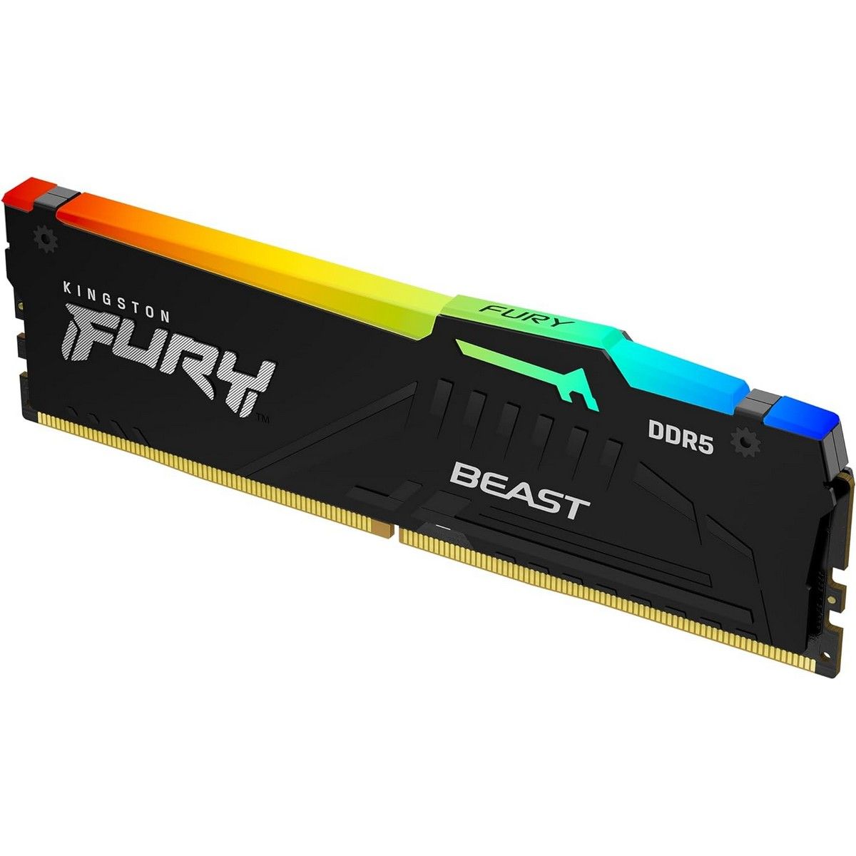 Память DDR5 16GB 6000MHz Kingston KF560C36BBE2A-16 Fury Beast RGB RTL Gaming PC5-48000 CL36 DIMM 288