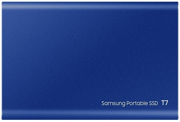 Накопитель SSD Samsung USB-C 2Tb MU-PC2T0H/WW T7 1.8" синий