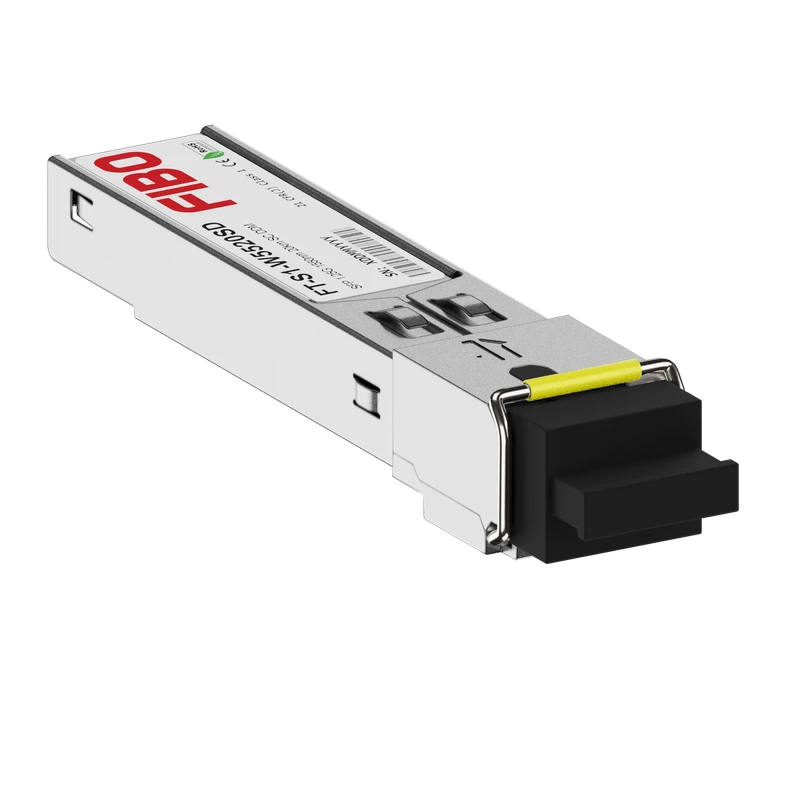 Модуль SFP FIBO, 20 км, SC, Tx:1550 нм, Rx:1310 нм, 1.25 Гбит/с, SM, одинарный, WDM, DDM (FT-S1-W552