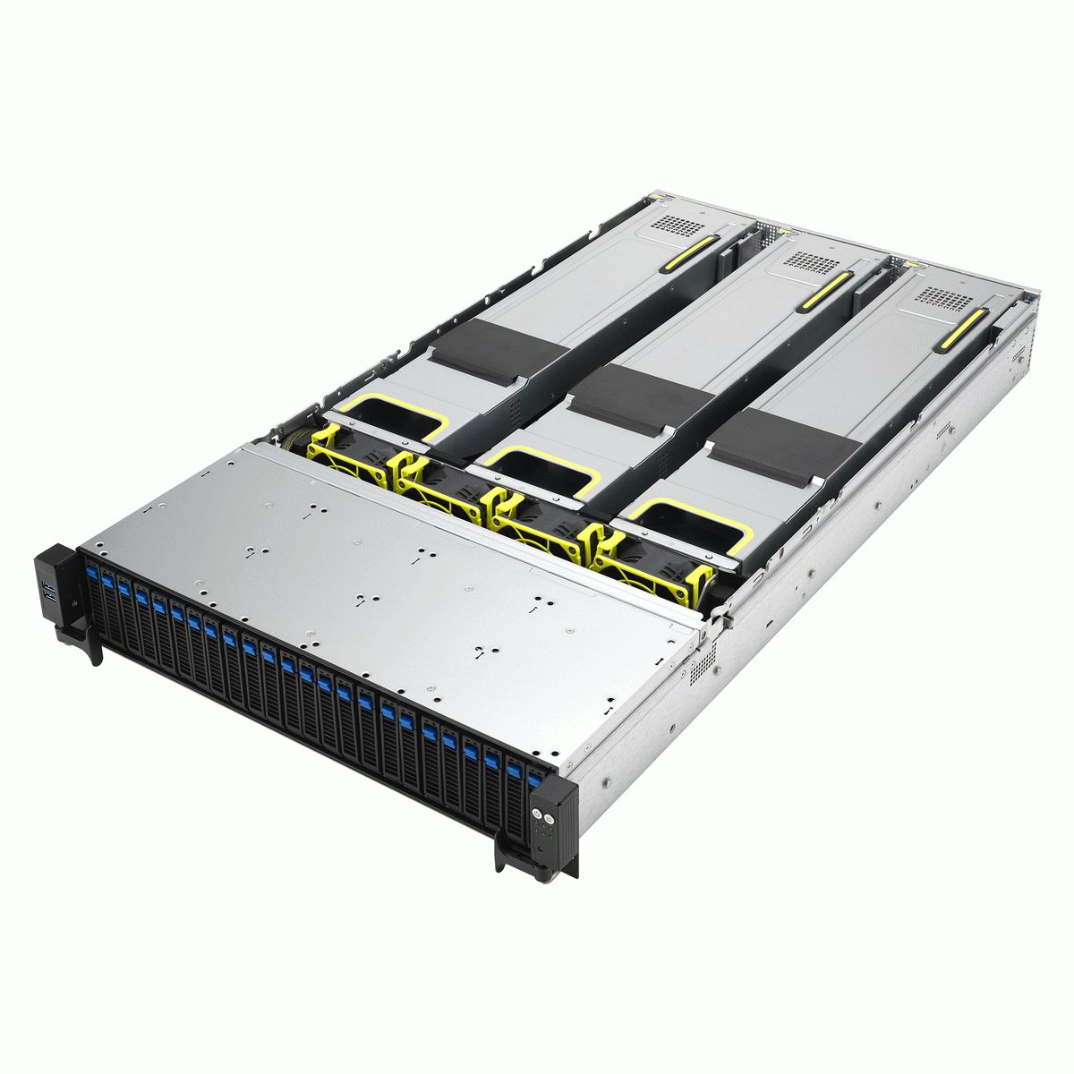Сервер ASUS RS720A-E12-RS24U 2U, 2x AMD SP5(up to 400w), 24x DDR5(4800), 24x 2,5(16NVMe + 8NVMe/SATA