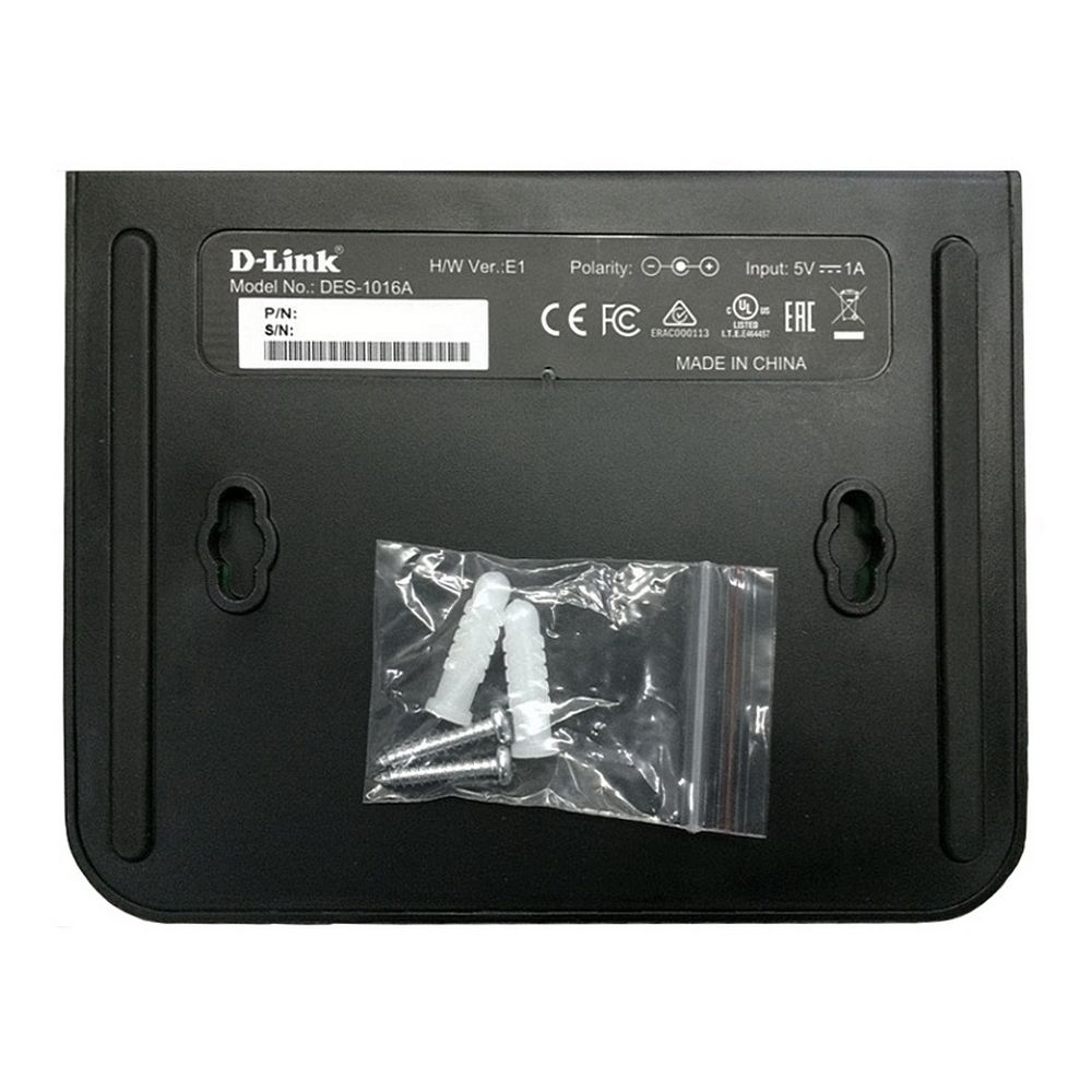 Коммутатор D-Link DES-1016A/E2A 16x100Мбит/с неуправляемый