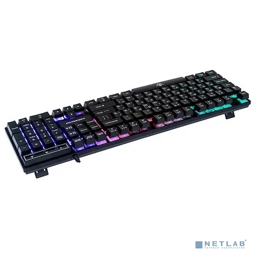 Клавиатура KG-23U BLACK Nakatomi Gaming - игровая с RGB-подсветкой, USB, черная 