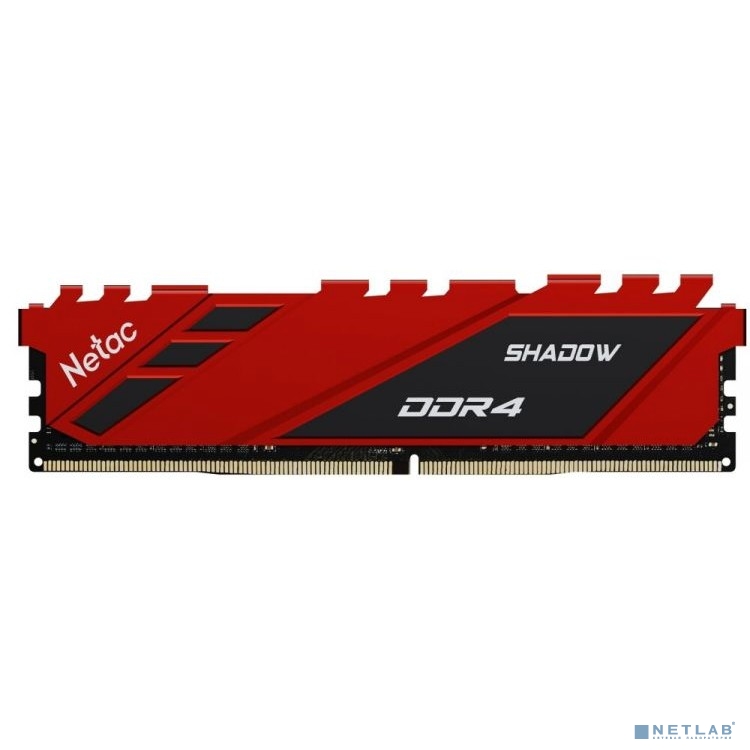 Оперативная память Netac Shadow 8GB DDR4-3200 (PC4-25600) C16 16-20-20-40 1.35V XMP NTSDD4P32SP-08R