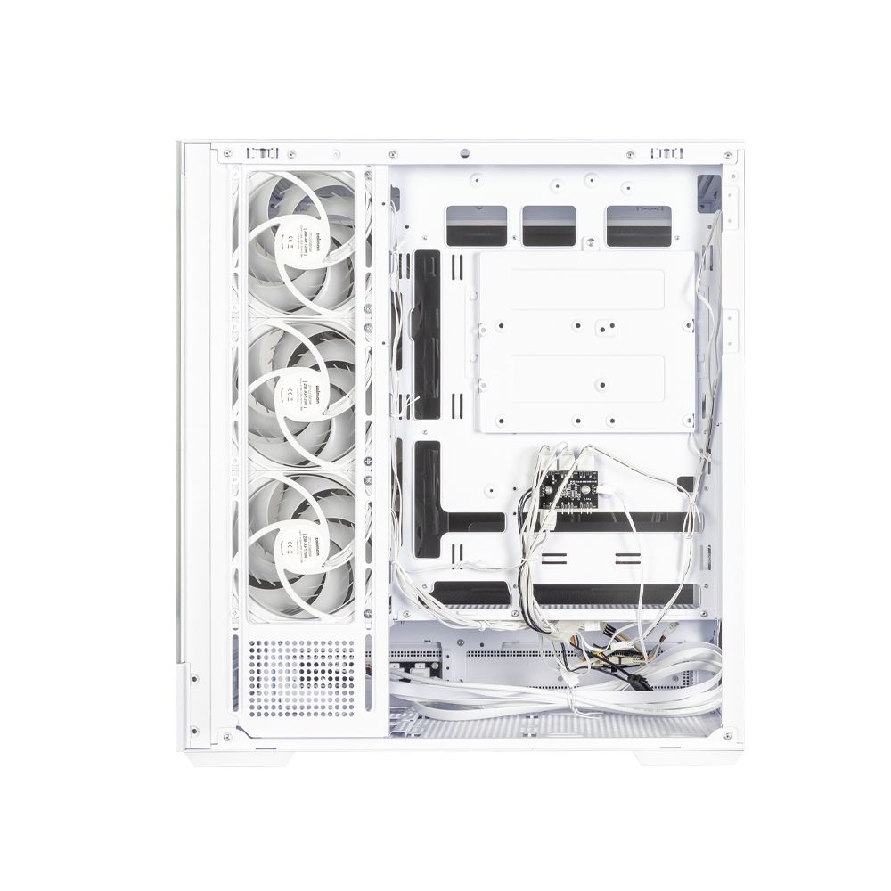 Корпус для ПК Zalman P40 DS White ATX Mid Tower PC Case, 120mm ARGB Fanx4