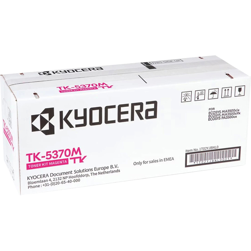 Тонер Kyocera Тонер-картридж TK-5370M для ECOSYS MA3500cifx/MA3500cix/PA3500cx пурпурный (5000 стр.)