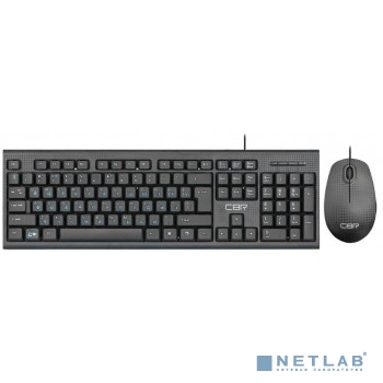 CBR KB SET 711 Carbon, Комплект (клавиатура + мышь) проводной, USB, поверхность "под карбон", длина 