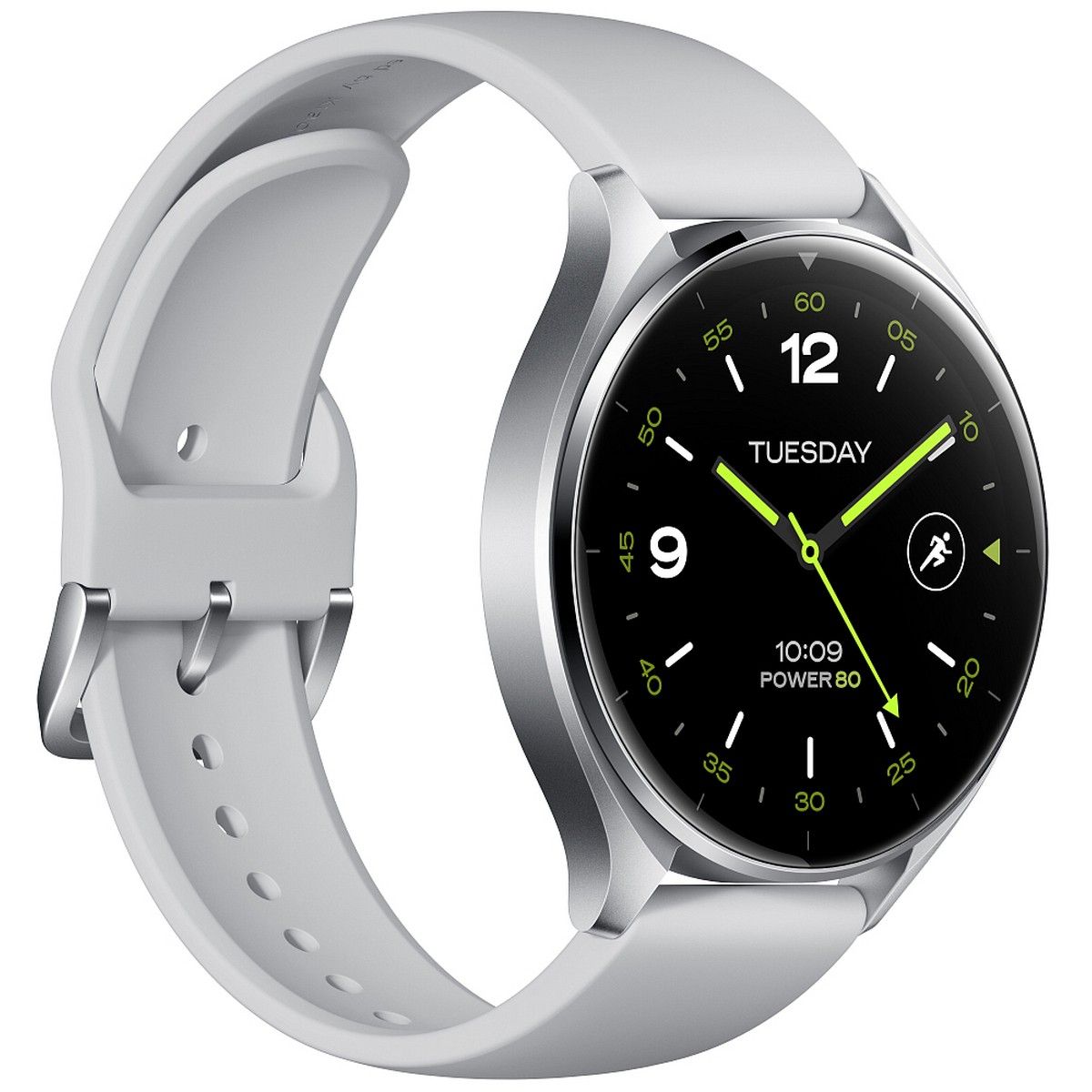 Смарт-часы Xiaomi Watch 2 46мм 1.43" AMOLED корп.серебристый рем.серый разм.брасл.:140-210мм (BHR803