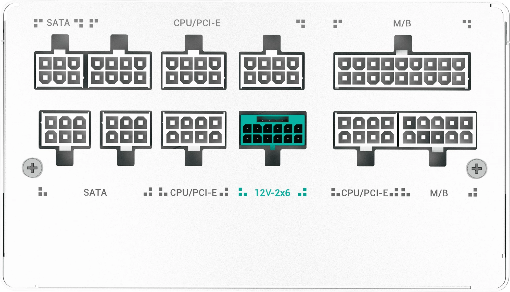 Блок питания Deepcool ATX 750W Game Storm PN750M WH V2 Gen.5 80+ gold (20+4pin) APFC 120mm fan 8xSAT