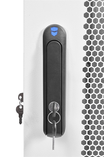 Шкаф ЦМО Шкаф телекоммуникационный напольный 42U (600x1000) дверь перфорированная 2 шт., цвет чёрный