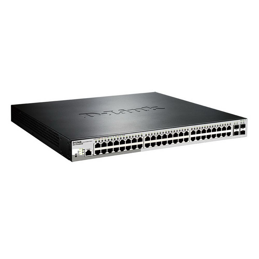 Коммутатор D-Link DGS-1210-52MP/ME/B2A Управляемый L2 коммутатор с 48 портами 10/100/1000Base-T и 4 