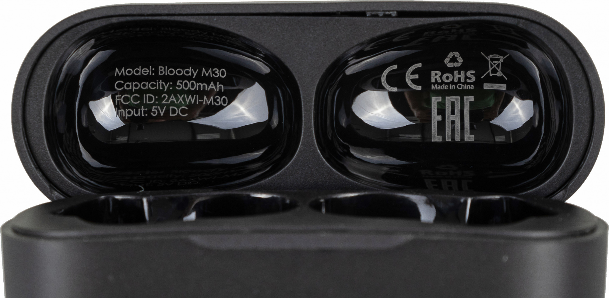 Гарнитура внутриканальные A4Tech Bloody M30 черный беспроводные bluetooth в ушной раковине (M30 (BLA