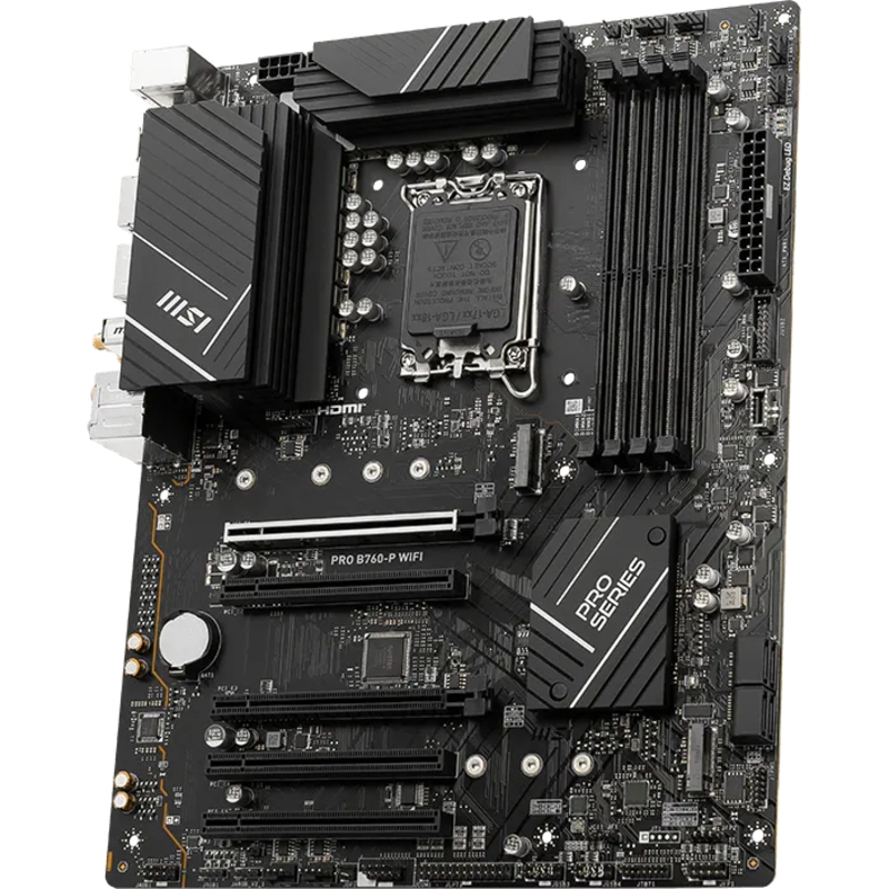 Материнская плата/ MB MSI INTEL B760 s1700, 4xDDR4(128GB), HDMI 2.1/DP, 2xPCIe 4.0x16, 3xPCIe 3.0x16