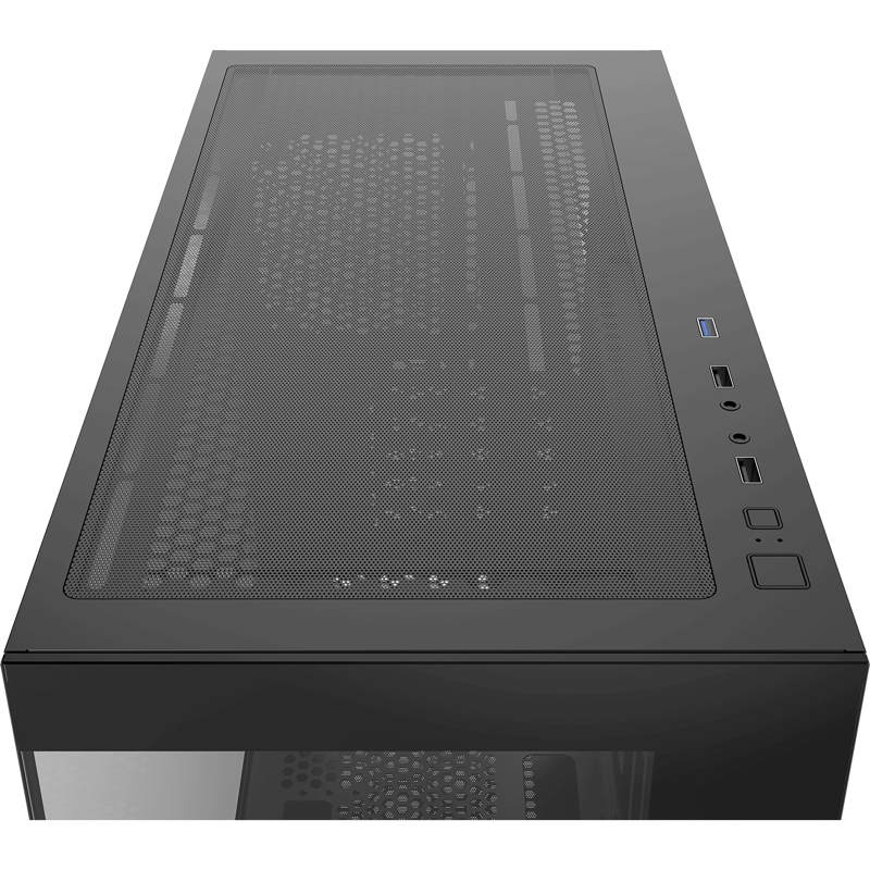 Корпус Ocypus Gamma C52 BK, Mini-Tower, TG, no fans, 1xUSB-A 3.0 + 2xUSB 2.0, mATX, mITX Black