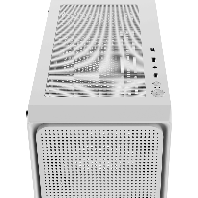 Корпус Ocypus Gamma C50 WH, Mini-Tower, TG, no fans, 1xUSB-A 3.0 + 2xUSB 2.0, mATX, mITX White