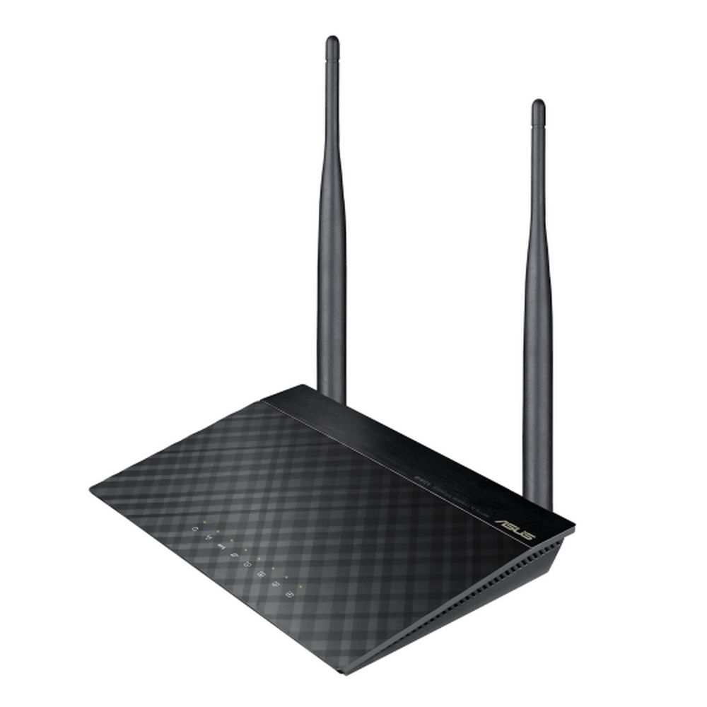 Роутер беспроводной Asus RT-N12E N300 10/100BASE-TX черный
