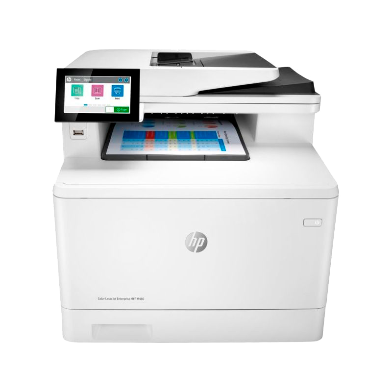 МФУ лазерный HP Color LaserJet Enterprise M480f (3QA55A) A4 Duplex Net белый