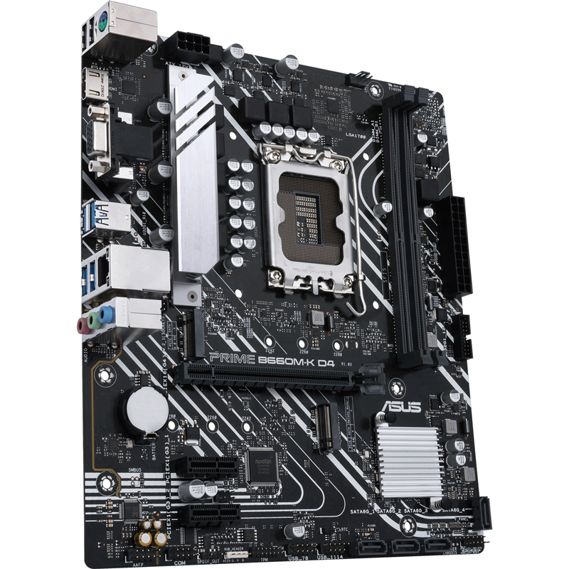 Материнская плата Asus PRIME B660M-K D4 Soc-1700 Intel B660 2xDDR4 mATX AC`97 8ch(7.1) GbLAN RAID+VG